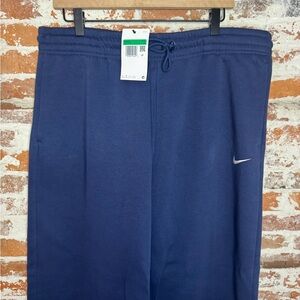 NWT Nike Phoenix Fleece High-Rise Sweatpants Navy Blue XL Womens Active